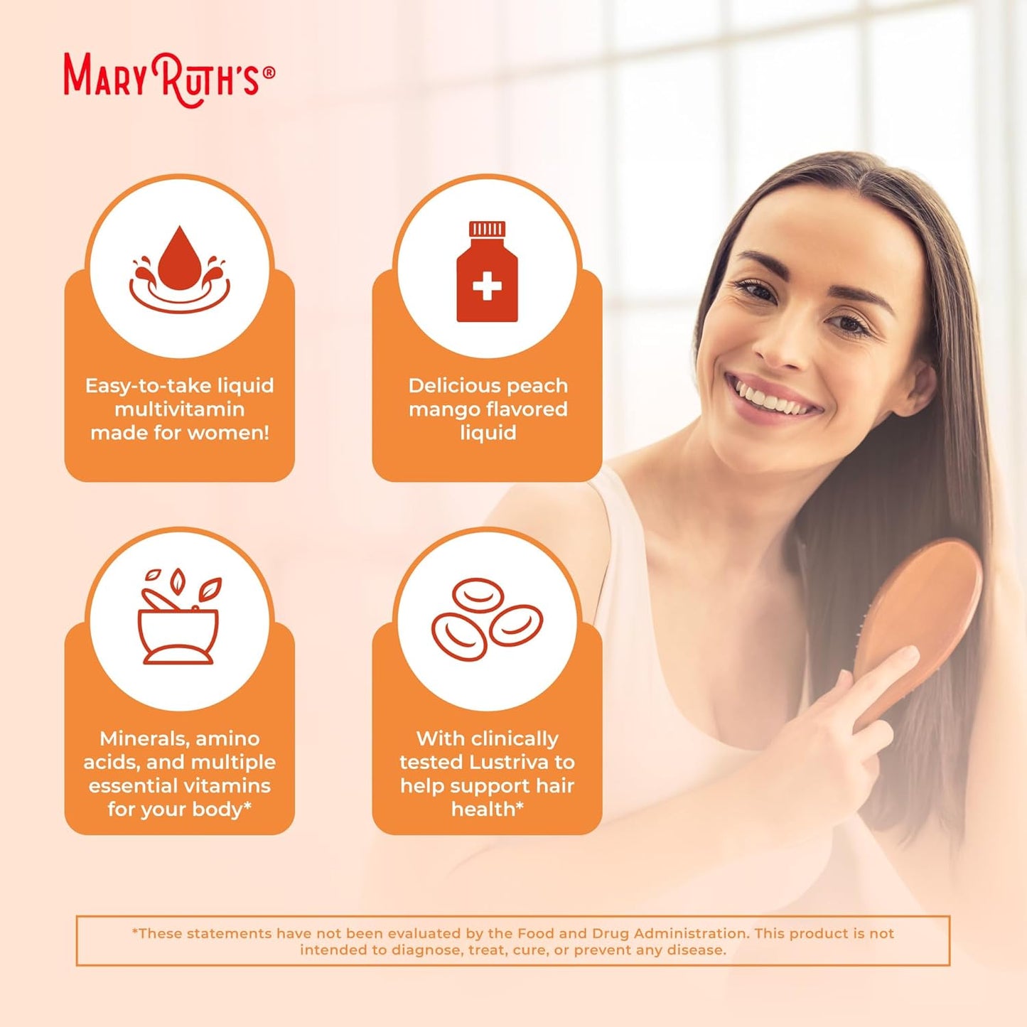 Maryruth'S Liquid Multivitamin + Lustriva® Hair Growth | Biotin 10000Mcg | Vitam