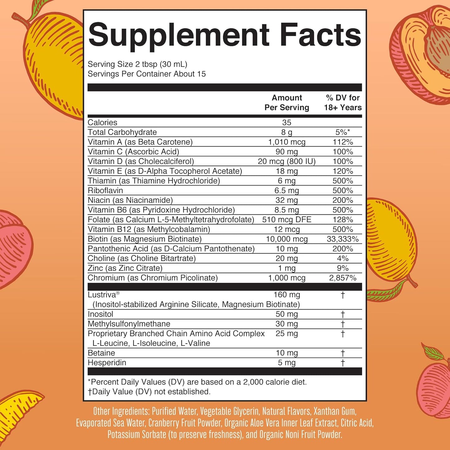 Maryruth'S Liquid Multivitamin + Lustriva® Hair Growth | Biotin 10000Mcg | Vitam